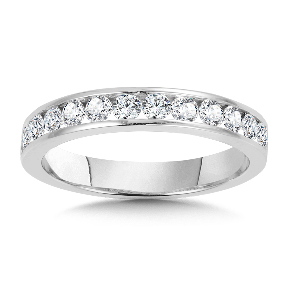 channel set diamond band